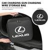 Für Auto Ladekabel Aufbewahrungsbox Ladepistole Organizer Tasche RX350 IS250 IS200 GS300 LX570 RC350 UX250h ES350