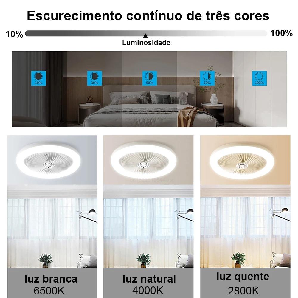 Ventilatori da soffitto con telecomando e luce Lampada a LED Ventilatore Convertitore E27 Base Ventilatori da soffitto silenziosi intelligenti per soggiorno camera da letto