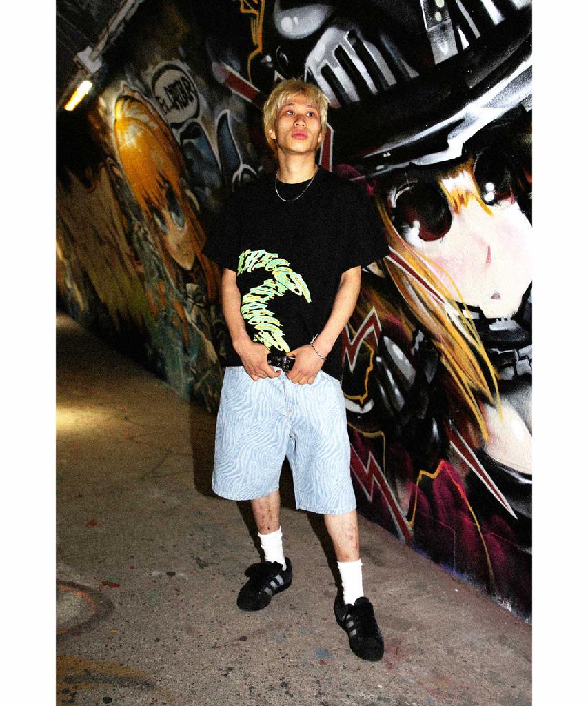Ialeseuko Wave Logo T-Shirt_Black