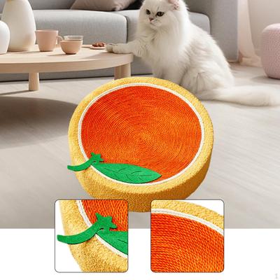 Cat Scratcher Bed Scratch Pad Cartoon Anti Slip Mat Sisal for Indoor Cats To Play,