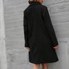 Women's Fashion Jacket Casual Solid-color Long-sleeved Cardigan Long Coat