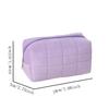 Cute Soft Plush Small Cosmetic Bags Portable Travel Pouch Solid Color Zipper Toiletry Storage Organizer for Women Makeup Bags