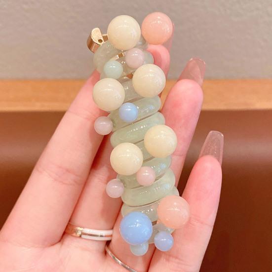 4Pcs Hair Rope Non-Damage Elastic Hair Ties Women Girls Reusable Non-Slip Bubble Braided Headband Hair Accessories