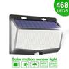 3PCS 468 LED Solar Lights Outdoor Waterproof Motion Sensor Solar Lamp 3 Side Illumination Wall Garage Garden Light Foco Led Spotlight