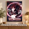 Chainsaw Man Custom Name Text 5D Diamond Painting Kit DIY Full Drill Diamond Art Decoration