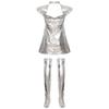 M-XL Halloween Outer Space Warrior Costume Cosplay Star Wars Female Warrior Costume, Stage Costume