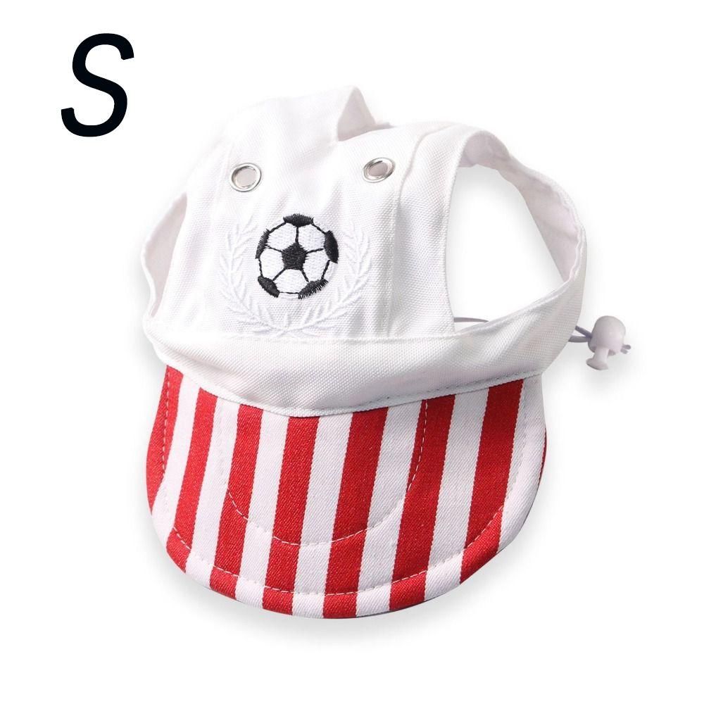 

Cute Soccer Print Dog Soccer Hat Adjustable Breathable Comfortable Dog Exercise Cap Pet Baseball Cap Outdoor