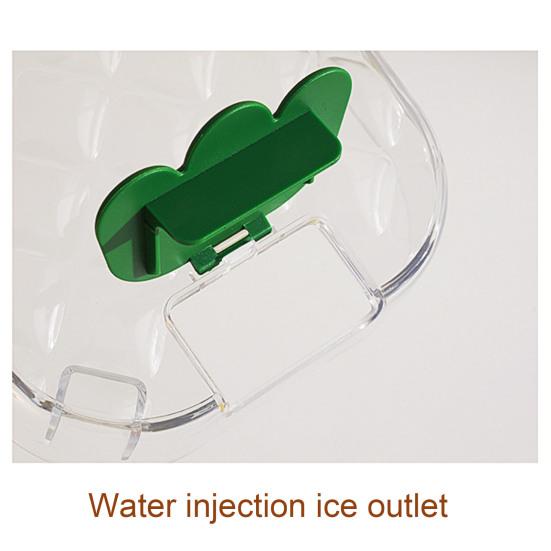 Press-Release Ice Cube Tray with Lid Storage Box BPA-Free Silicone Mold for Freezer Leak-Proof Stackable Ice Ice Maker for Home Party