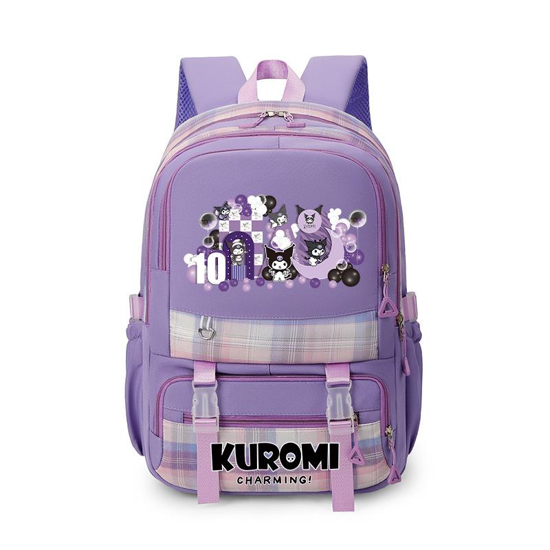 Cute Student Backpack With Schoolbag Soft Cloth Spine Guard Lightweight Large-Capacity Girls Backpack