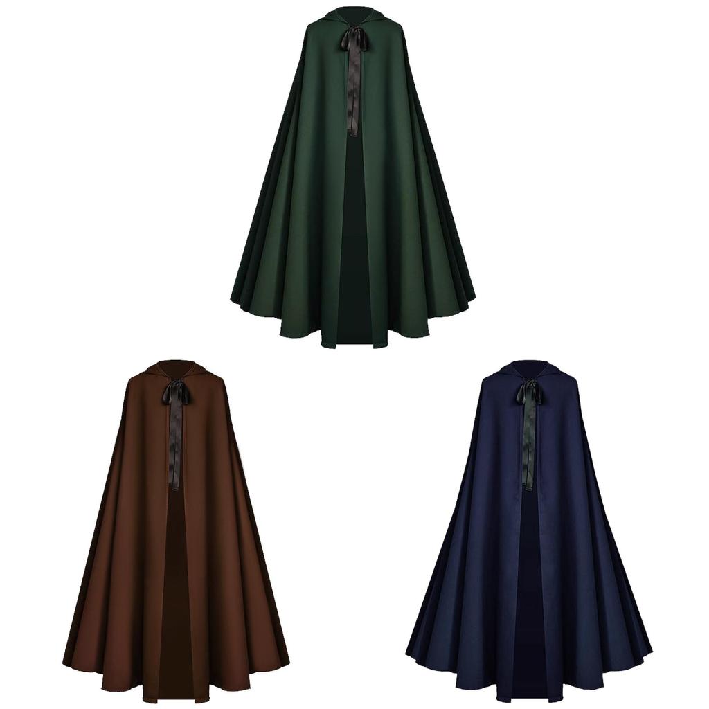Medieval Death God Cosplay Cloak With Hood For Halloween Stage Performances