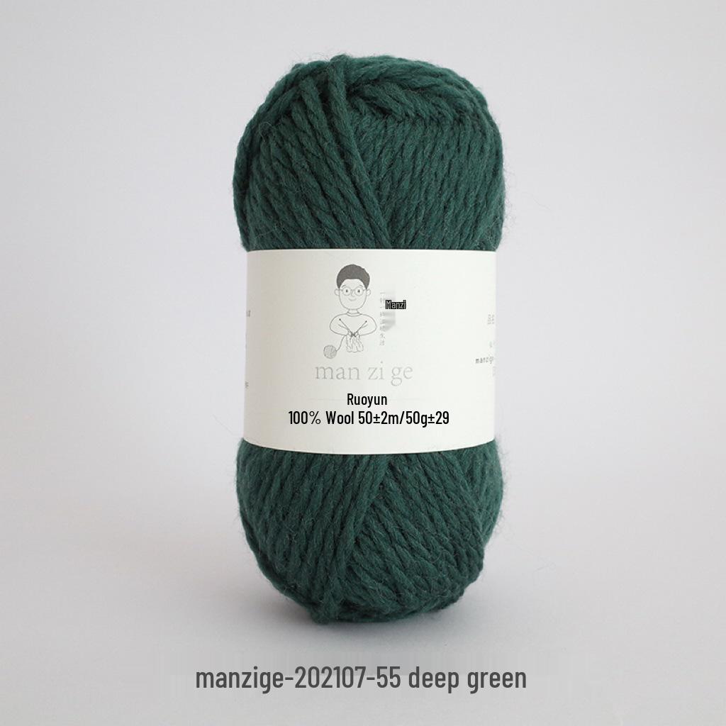 100% reine Wolle Grobgarn zum Handstricken von Mänteln, Schals und Pullovern - 5 mm dick