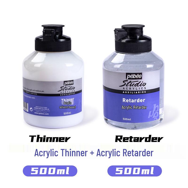 Beibao Acrylic Thinner 500ml Slow Drying Varnish Pigment - Transparent Painting Medium