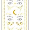 Cat Face Masquerade Rhinestone Stickers & DIY Jewelry Ring for Makeup