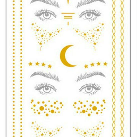 Cat Face Masquerade Rhinestone Stickers & DIY Jewelry Ring for Makeup