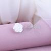 Sweet Summer Camellia Rose Ear Studs: Gradient Flower Earrings for Ear Care