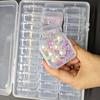 14-30 Grid Plastic Bead Jewelry Organizer Containers with Cover Clear Powder Puff Storage Boxes Dustproof DIY Nail Art Case Kits