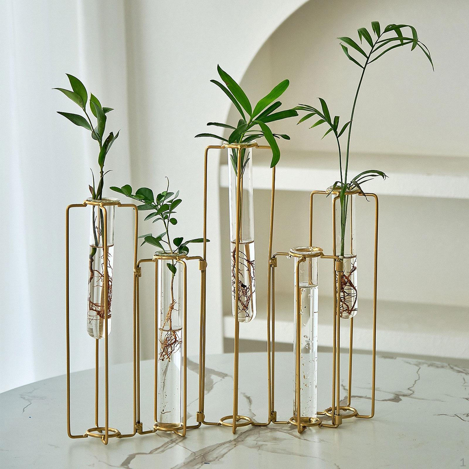 

Ваза для цветов Кашпо Букет Настольный для Домашнего Декора Цветочная Композиция Геометрическая Линия Каркас Полка