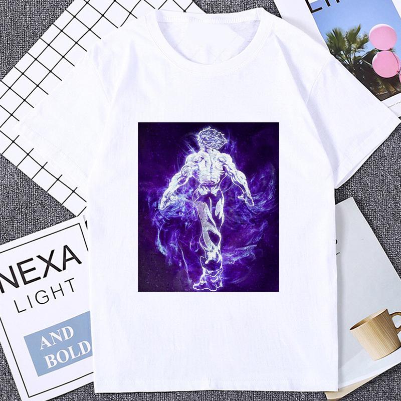 Harajuku Japan Anime Baki The Grappler T Shirt Fighting Animation Yujiro Hanma Manga Tshirt Men Clothes Summer Streetwear Tees