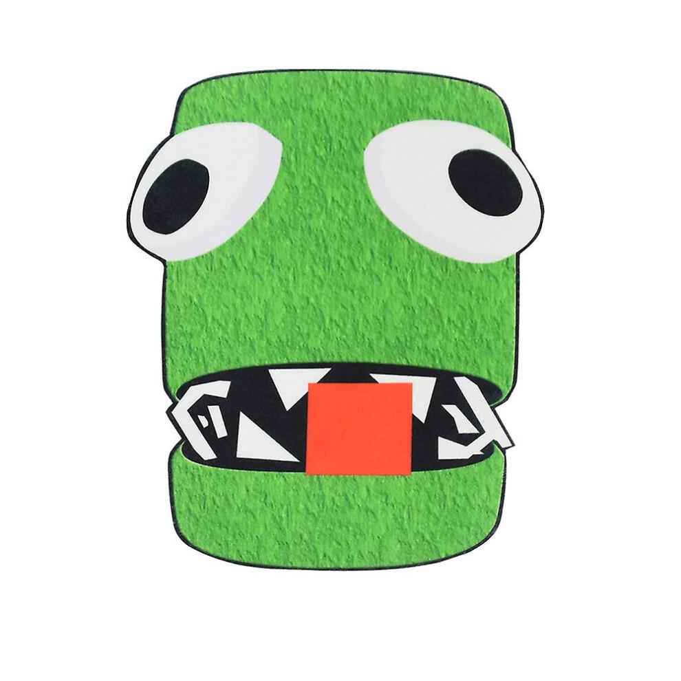 (8-9 Jahre) Halloween Rainbow Friends Roblox Spiel Grünes Kleines Monster Kostüm Overall Kinder Cosplay Enganliegendes Kostüm