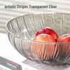 Abay PET Plastic Imitation Glass Fruit Plate