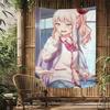 VIKAMA Japanese Anime Tapestry Wall Art Adorable Mizuki Akiyama Style Aesthetics Cute Home Decor for Bedrooms and Living Rooms