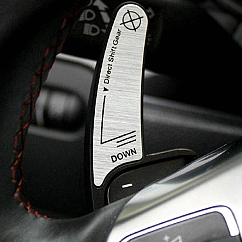 2 Stück Lenkrad Schaltwippen Abdeckung Schaltwippenverlängerung Autoteile für Volkswagen Golf 5/6/Polo/Jetta