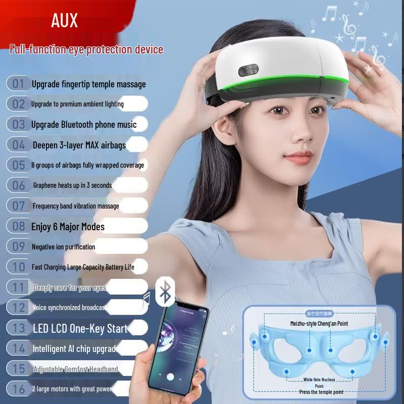 AUX Smart Foldable Eye Massager CN plug (adapter included)