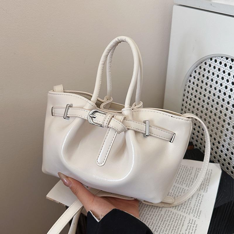 

Handbag bag women s spring new bucket bag high sense fashion simple shoulder messenger bag tide білий