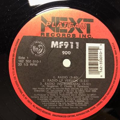 Płyta 12-calowa MF911 - 900 1623500101 Next Plateau Re 1993 US Rap & Hip-Hop/R&B Używana