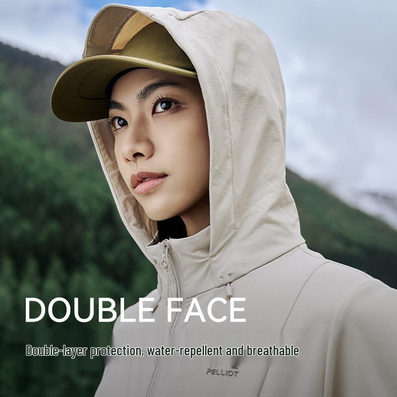 PELLIOT Women's Outdoor Breathable Slim-Fit Softshell Jacket