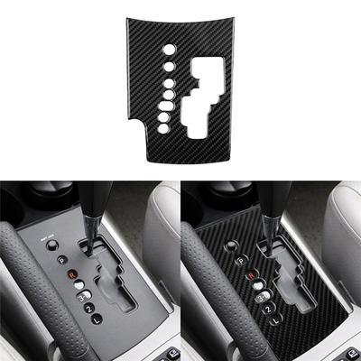 Carbon Fiber Car Interior Gear Shift Panel Trim Cover Stickers For Toyota RAV4 2006-2012 Car Styling Accessories