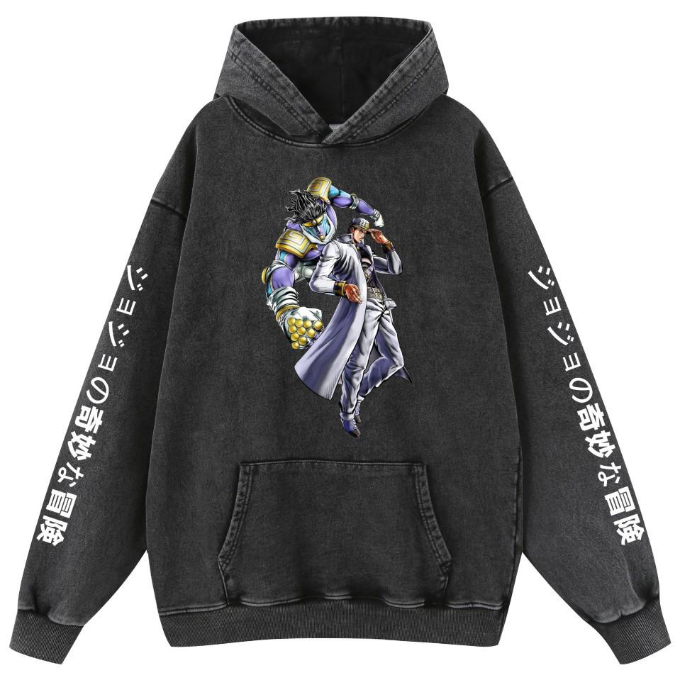Retro Used Reine Baumwolle JOJO's Bizarre Adventure Hoodie Unisex