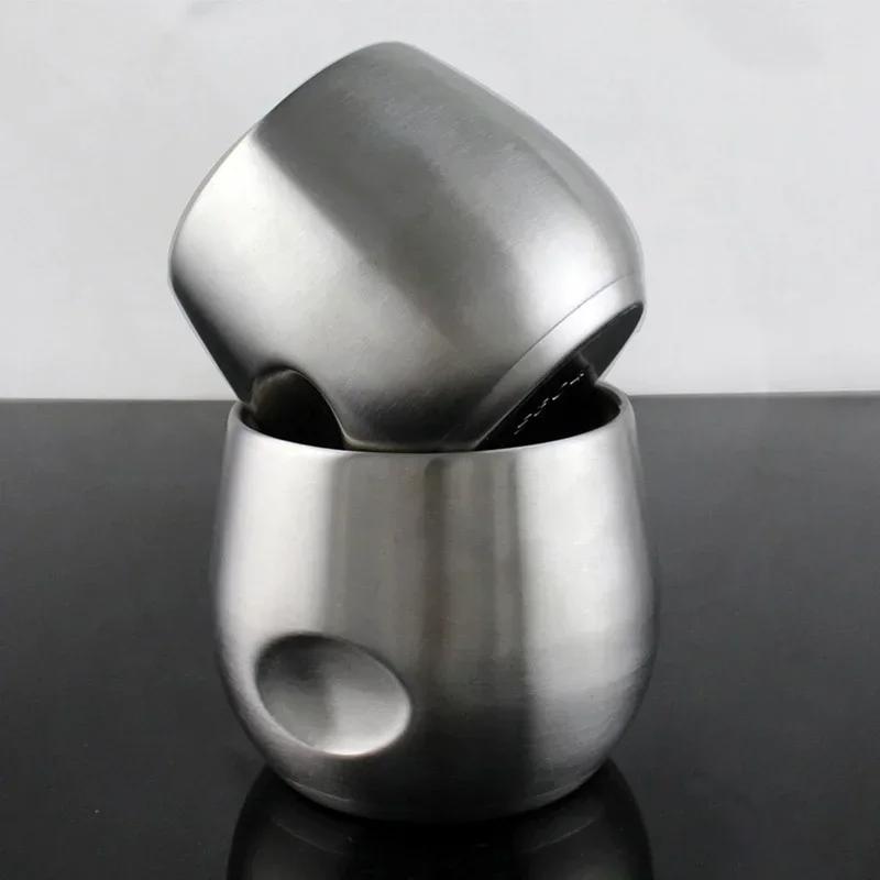 150/200ml Odolný šálek na kávu a espresso, dvojitá izolace, silné nerezové šálky pro restauraci, velkoobchod, přizpůsobitelný