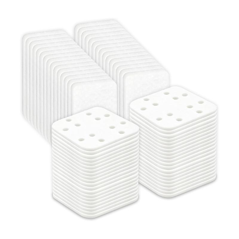 Humidifier Cotton Replacement Pads, 60 Count White Pad Set for Routine Humidifier Use, Daily Upkeep, and Replacement Planning During Regular Care