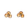 Autumn Rose Amber Flower Resin Earrings, Retro Maillard Style High-End Temperament Earrings Women