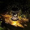 New Type of Solar Butterfly Lamp, Iron Hollow Lantern, Outdoor Waterproof Courtyard Decoration, Solar Projection Lamp
