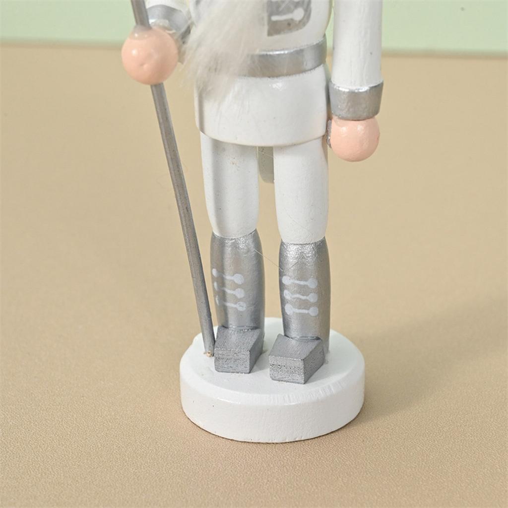5pcs Miniature Nutcrackers Dolls Ornament Holiday Hanging Charm Wood Pendant Handmade Festival Home Embellishments