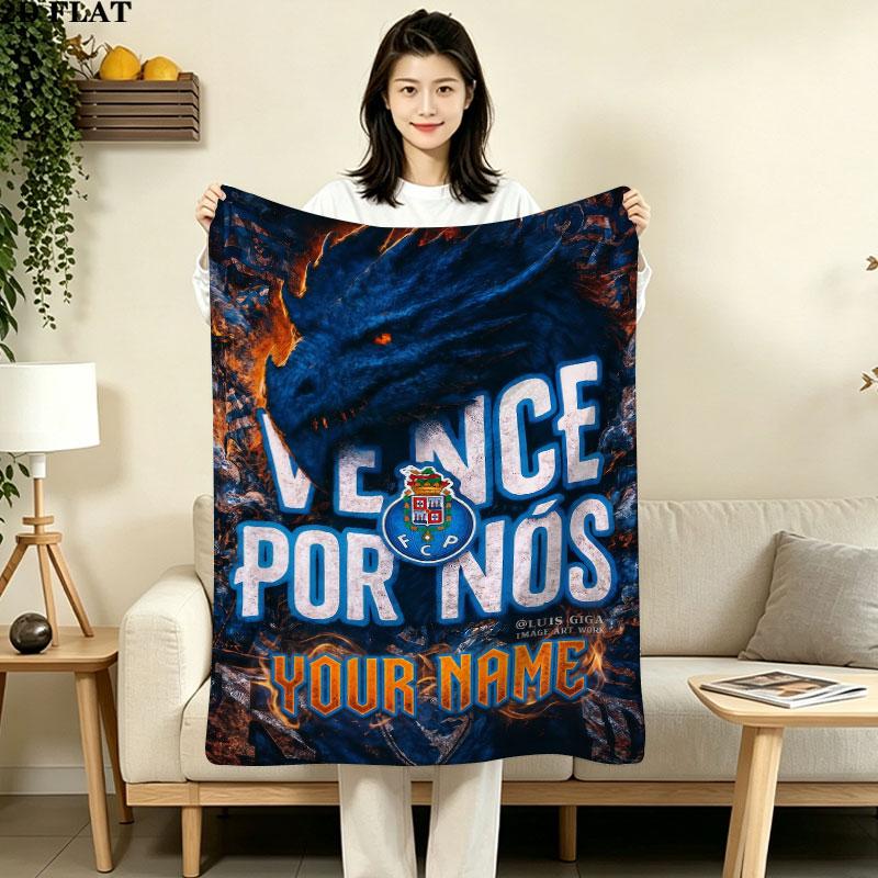 Custom Fc Porto Blanket, High quality Comfortable for All Seasons, Home Decor, Warmth and Comfort