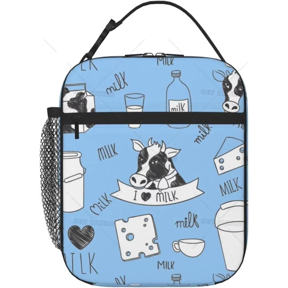 

Сумка-холодильник из ламы и альпаки для обеда для детей, мальчиков и девочек, многоразовые сумки-холодильники для школьных занятий 26x21x11CM зелёный