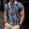 Fashionable and Unique Creative Men's Short-sleeve Summer Casual Polo Shirt Men's Clothing