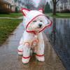 Spring/Summer Transparent Waterproof Raincoat for Small to Medium Dogs, Rainbow Design - Ideal for Teddy & Bichon Frise