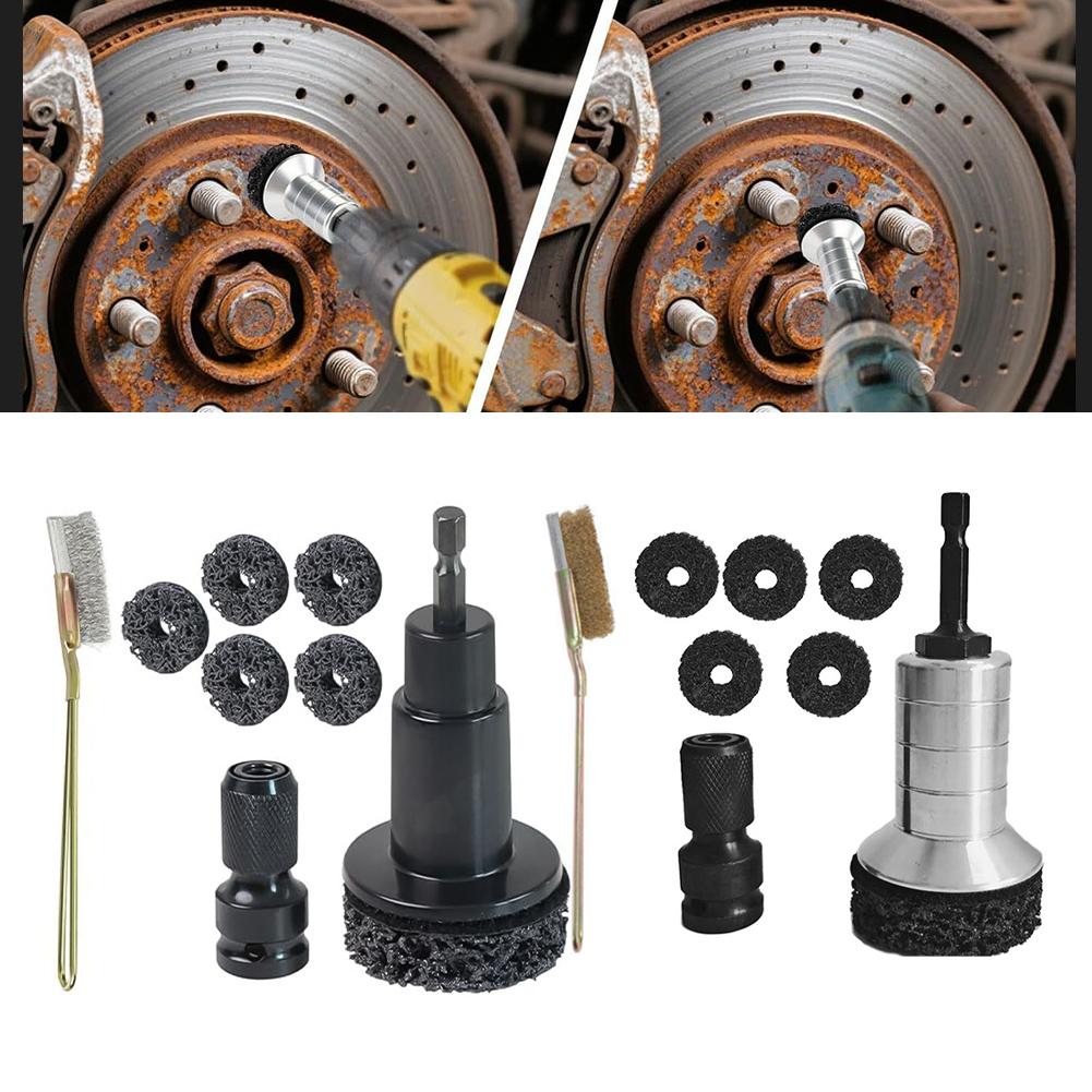 Rotors and Hub Cleaning Disc Set Designed for Efficient Rust Removal Without Compromising Bolt Thread Integrity