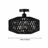 JOYINLED Ceiling Lights Rattan Chandelier Light Fixture Hand Woven Fixture Flush Mount For Hallway Bedroom Kitchen Living Room