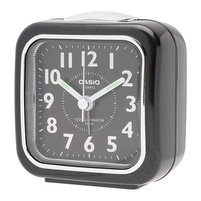 Alarm Clock Table Clock Analog Small Light Black Simple TQ-157-1BJF