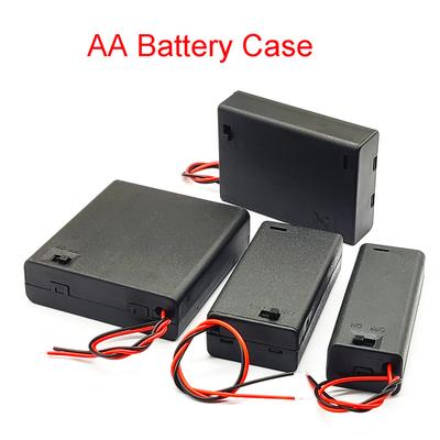 1/2/3/4 slot Pouzdro na baterie AA 1,5V/3V/4,5V/6V Držák na baterie AA Krabice na AA Pouzdro na baterie AA se spínačem
