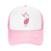 Winnie the Pooh Piglet Outfits Mesh Trucker Hat Unisex Breathable Pink Pig Mesh-back Sun Caps Casual Adjustbale