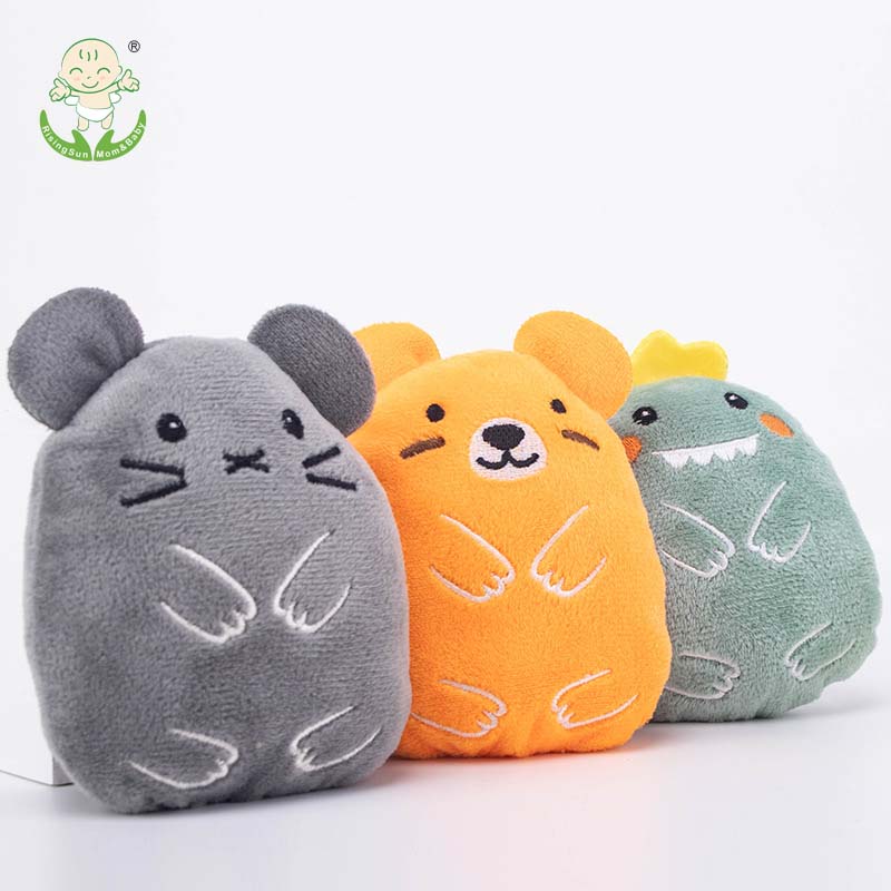 New Cartoon Pet Plush Toys Small Rubber Interactive Antistuffy Bite-Resistant Scratch-Resistant Fun Ringing Paper Sound Cats