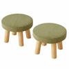 Non-Skid Solid Wood Small Foot Stool Soft Shoe Changing Chair Small Footstool Ottoman  Office