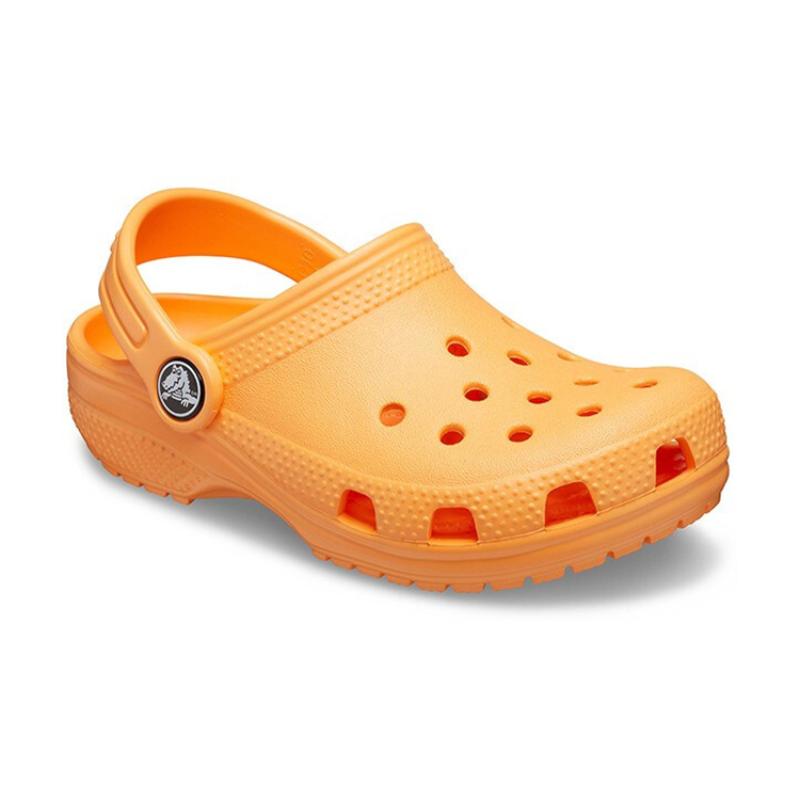 Crocs Classic Clog Beach Children's Hole Sandals Honeydew Orange Children's Style