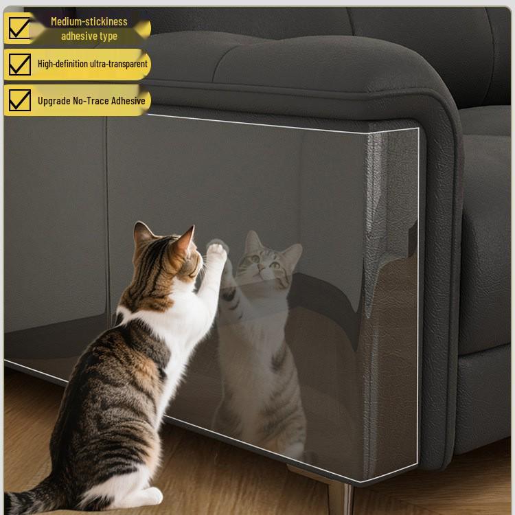 Cat Scratch-Resistant Sofa Protector: Waterproof, Kick-Resistant, Anti-Dirt Cover & Wall Sticker